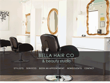 Tablet Screenshot of bellahairco.com